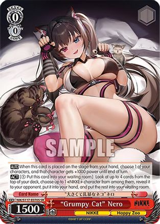 "Grumpy Cat" Nero (SR) - NIK/S117-E070SSR - Super Rare