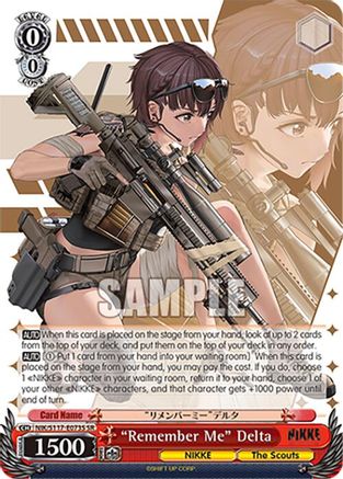 "Remember Me" Delta (SR) - NIK/S117-E073SSR - Super Rare