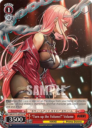 "Turn up the Volume!" Volume (SR) - NIK/S117-E075SSR - Super Rare