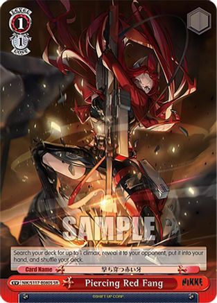Piercing Red Fang (SR) - NIK/S117-E080SSR - Super Rare