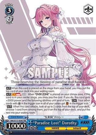 "Paradise Lost" Dorothy - NIK/S117-E087RR - Double Rare
