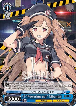 "Powering up!" Miranda (SR) - NIK/S117-E098SSR - Super Rare