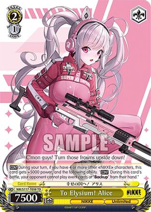 To Elysium! Alice (RRR) - NIK/S117-TE08RRRR - Triple Rare