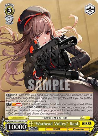 "Warhead Volley" Rapi (SR) - NIK/S117-TE09SSR - Super Rare