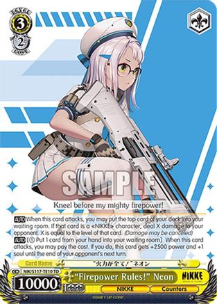 "Firepower Rules!" Neon - NIK/S117-TE10TD - Trial Deck