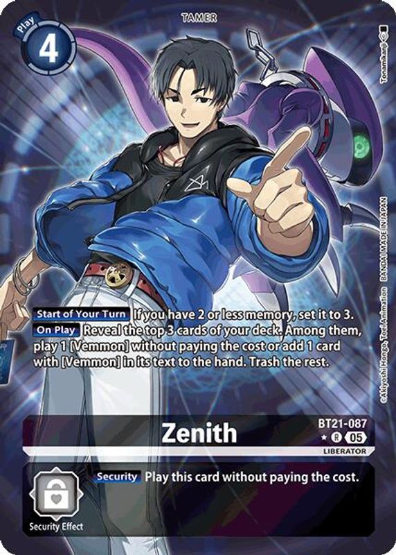 Zenith (Alternate Art) - BT21-087 - Rare