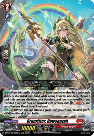 Dragritter, Qawsqozah - DZ-BT07/002EN - Triple Rare
