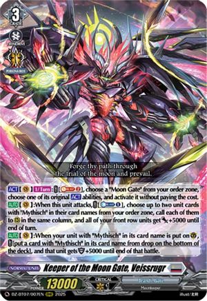 Keeper of the Moon Gate, Veissrugr - DZ-BT07/007EN - Triple Rare