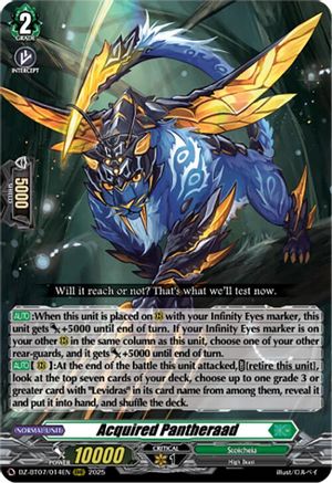 Acquired Pantheraad - DZ-BT07/014EN - Triple Rare