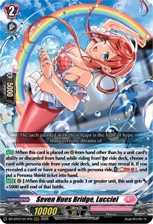 Seven Hues Bridge, Lucciel - DZ-BT07/017EN - Triple Rare
