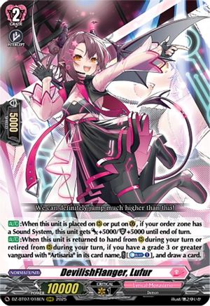 DevilishFlanger, Lufur - DZ-BT07/018EN - Triple Rare