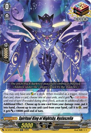 Spiritual King of Nightsky, Nyxlaszelia - DZ-BT07/029EN - Over Double Rare