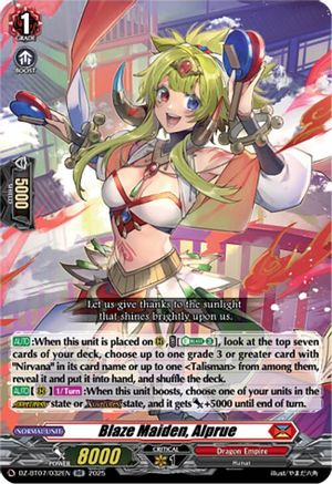 Blaze Maiden, Alprue - DZ-BT07/032EN - Double Rare