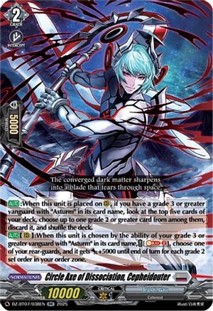 Circle Axe of Dissociation, Cepheidouter - DZ-BT07/038EN - Double Rare