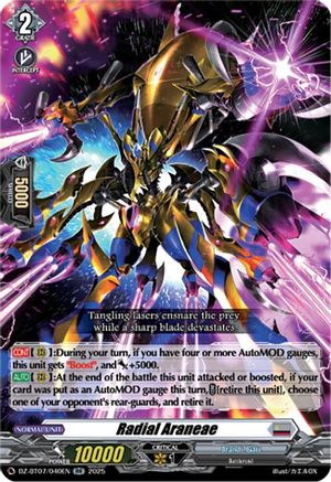 Radial Araneae - DZ-BT07/040EN - Double Rare