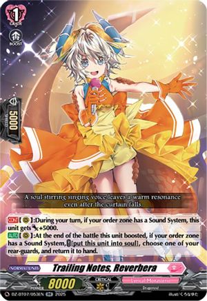 Trailing Notes, Reverbera - DZ-BT07/053EN - Double Rare