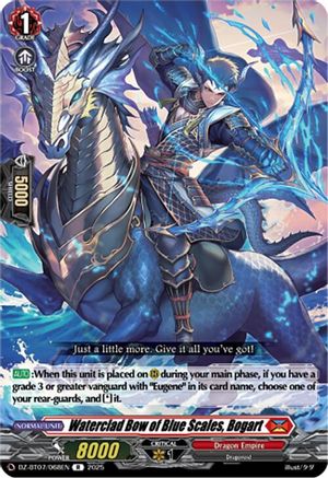 Waterclad Bow of Blue Scales, Bogart - DZ-BT07/068EN - Rare