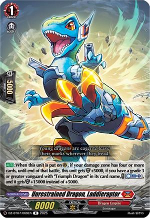 Unrestrained Dragon, Laddieraptor - DZ-BT07/069EN - Rare