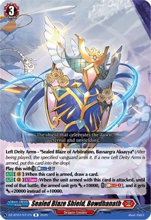 Sealed Blaze Shield, Bowdhanath - DZ-BT07/071EN - Rare