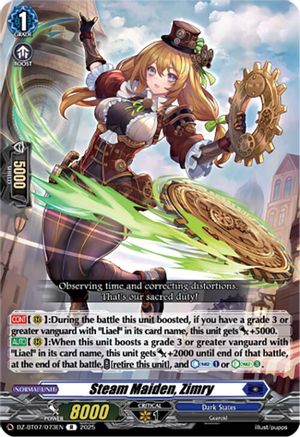 Steam Maiden, Zimry - DZ-BT07/073EN - Rare