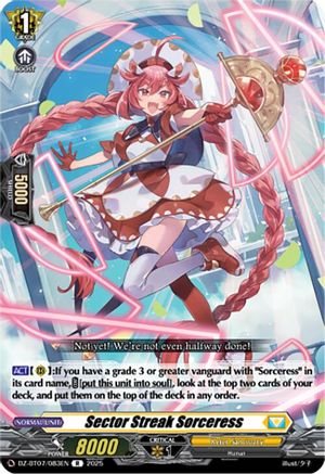 Sector Streak Sorceress - DZ-BT07/083EN - Rare