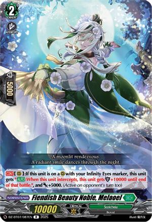 Fiendish Beauty Noble, Melaoel - DZ-BT07/087EN - Rare