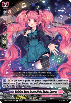 Shining Song in the Night Skies, Coprni - DZ-BT07/093EN - Rare