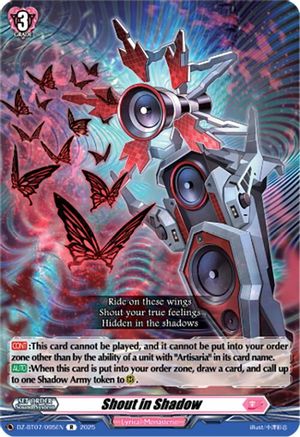 Shout in Shadow - DZ-BT07/095EN - Rare