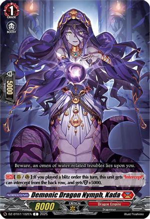 Demonic Dragon Nymph, Kada - DZ-BT07/102EN - Common