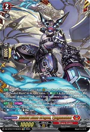 Sealed Blaze Dragon, Yyugmashad (FFR) - DZ-BT07/FFR03EN - Double Frame Rare