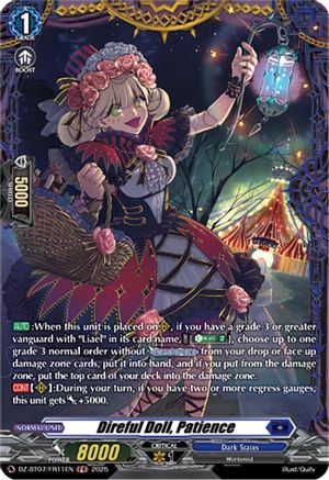 Direful Doll, Patience (FR) - DZ-BT07/FR11EN - Frame Rare