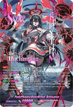 PolyPhonicOverDrive, Artisaria (SEC) - DZ-BT07/SEC05EN - Secret Rare