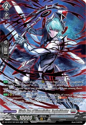 Circle Axe of Dissociation, Cepheidouter (SR) - DZ-BT07/SR18EN - Silver Rare