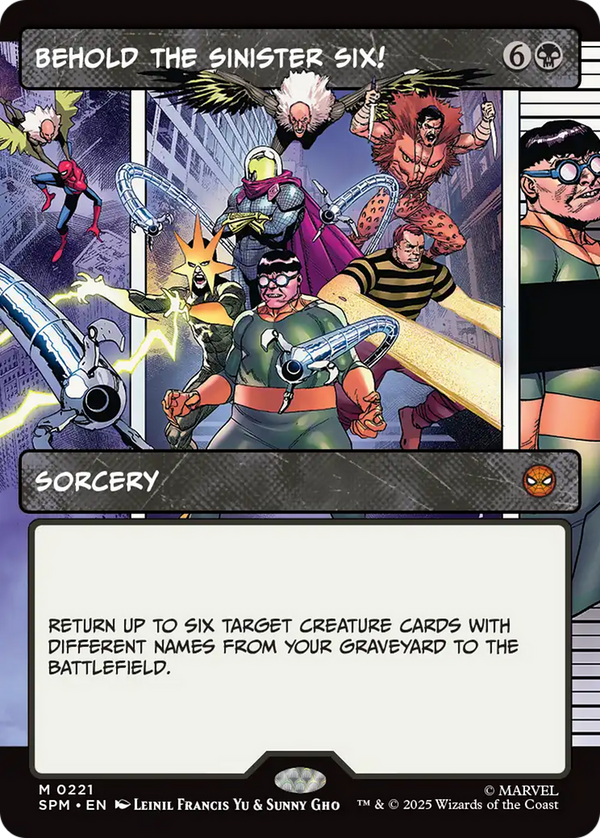 Behold the Sinister Six! - Panel Showcase (SPM)