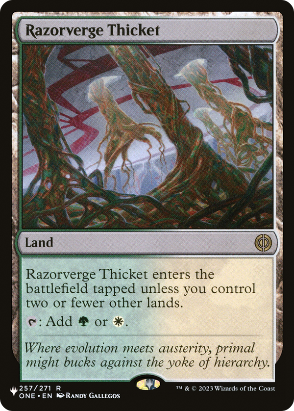 Razorverge Thicket - ONE Reprint (PLST)