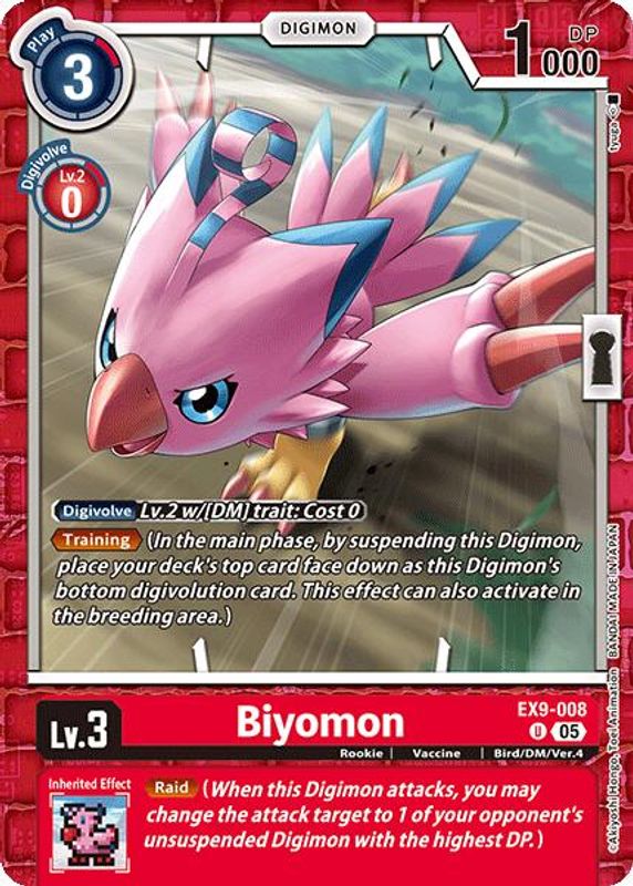 Biyomon - EX9-008 - Uncommon