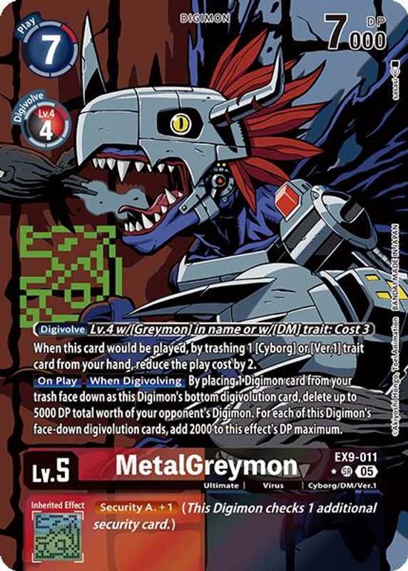 MetalGreymon (Alternate Art) - EX9-011 - Super Rare
