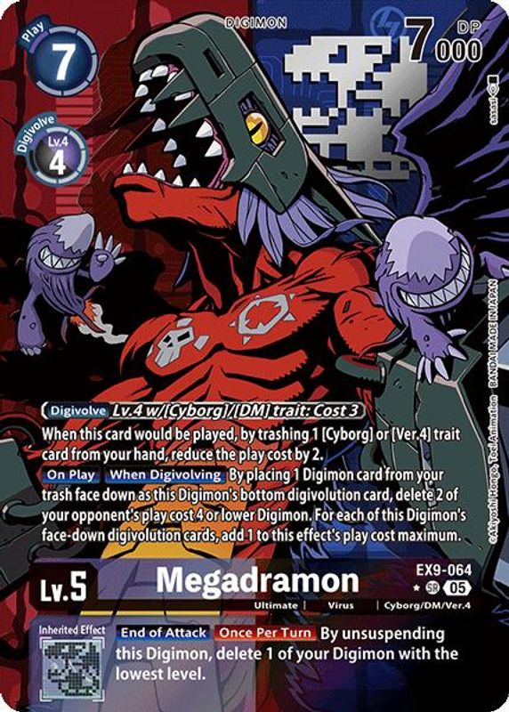 Megadramon (Alternate Art) - EX9-064 - Super Rare
