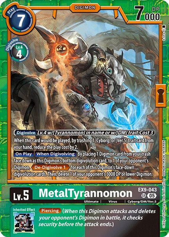 MetalTyrannomon - EX9-043 - Super Rare