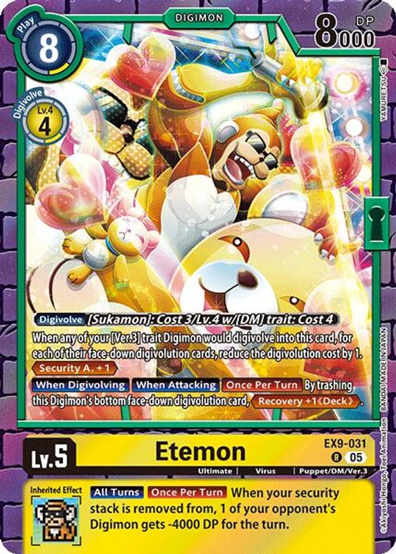 Etemon - EX9-031 - Rare