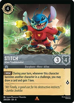 Stitch (Alien Troublemaker) - 200/204 - Rare