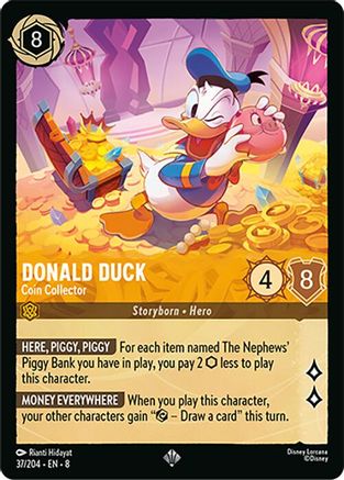 Donald Duck (Coin Collector) - 37/204 - Super Rare