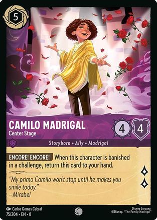 Camilo Madrigal (Center Stage) - 75/204 - Common