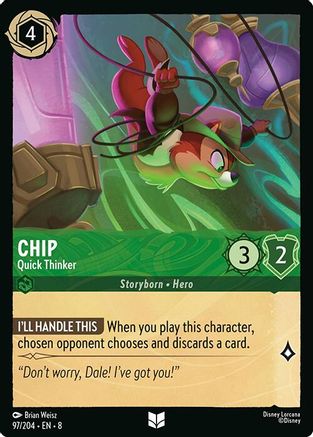 Chip (Quick Thinker) - 97/204 - Uncommon