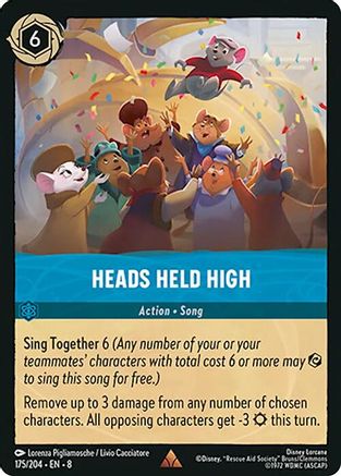 Heads Held High - 175/204 - Rare