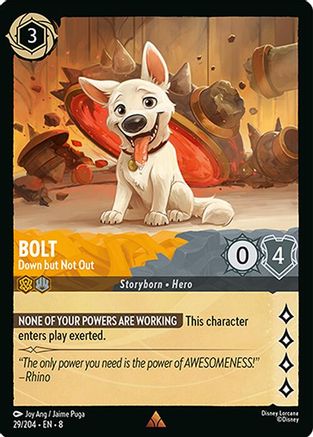 Bolt (Down but Not Out) - 29/204 - Rare