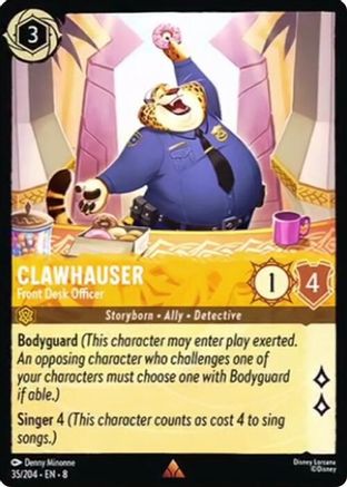 Clawhauser (Front Desk Officer) - 35/204 - Rare
