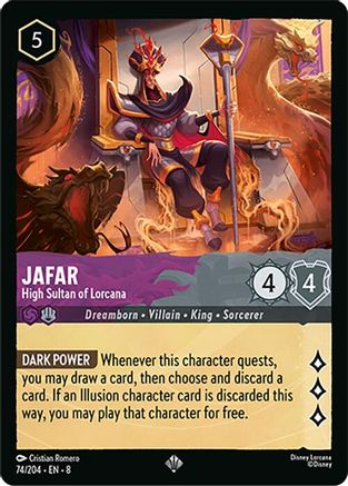 Jafar (High Sultan of Lorcana) - 74/204 - Super Rare