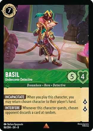 Basil (Undercover Detective) - 86/204 - Rare