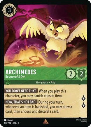 Archimedes (Resourceful Owl) - 113/204 - Rare